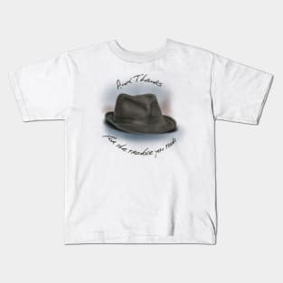 Hat for Leonard Cohen Kids T-Shirt